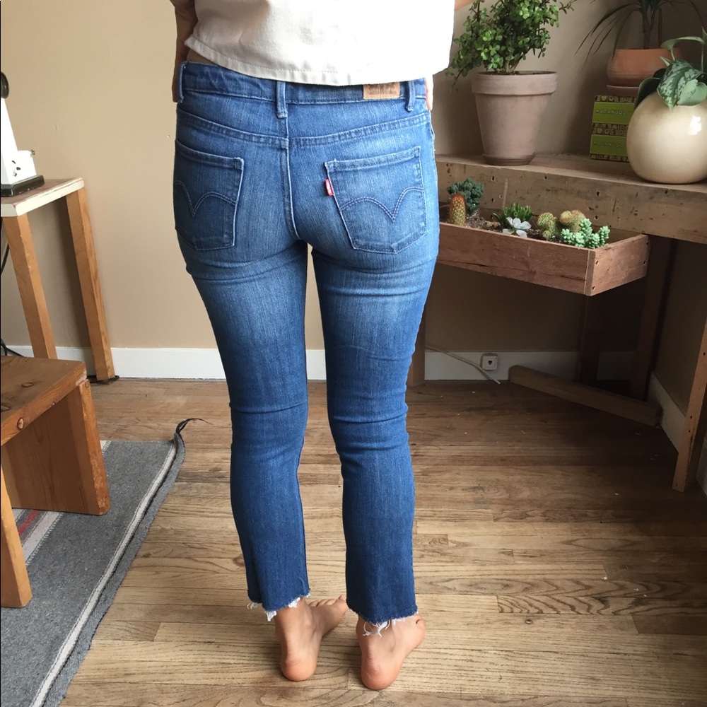Levi’s stretch hip huggers